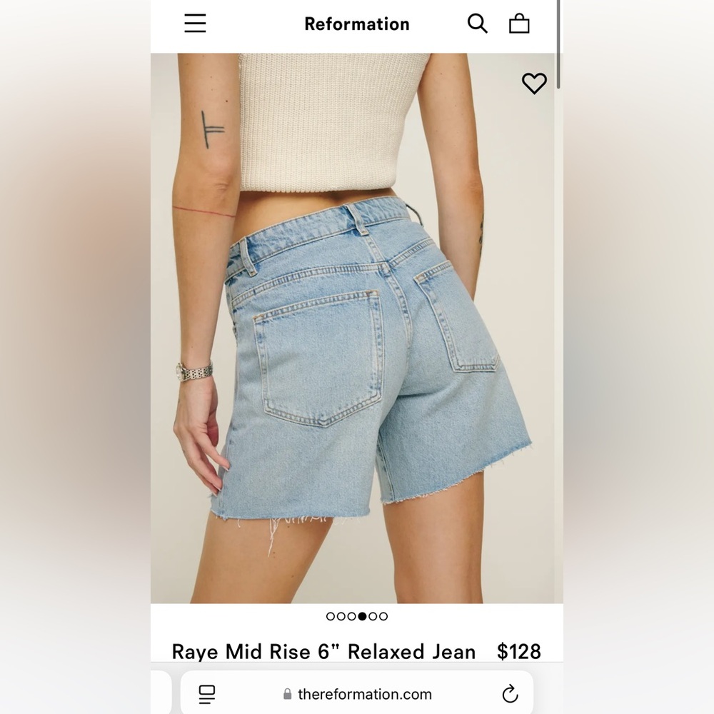 Reformation Raye Denim Shorts - Picture 5 of 5